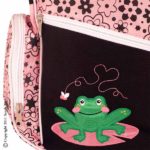 Girly Frog Backpack and Lunchbox